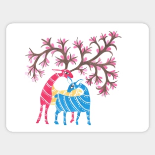 Deer tree Sticker